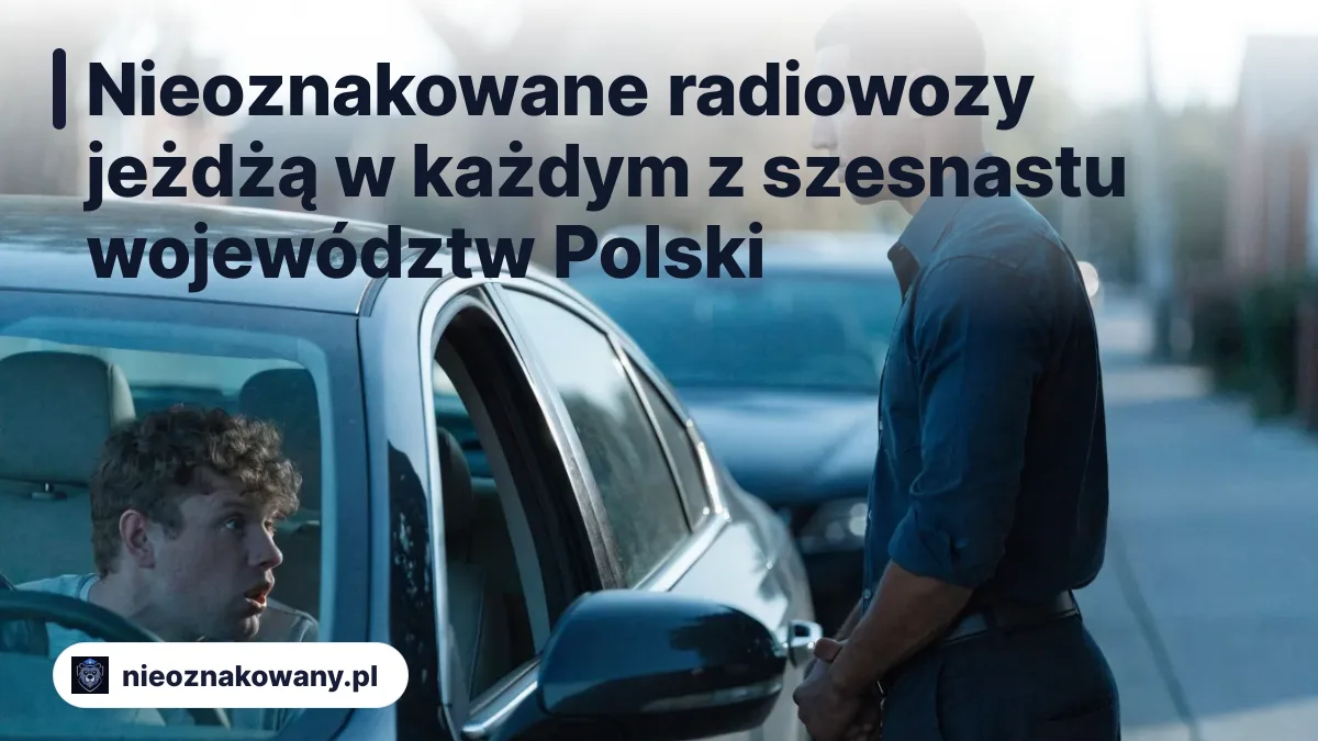 Nieoznakowane radiowozy jeżdżą w każdym z szesnastu województw Polski